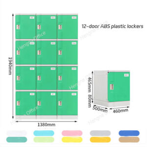 Green 12 – Door ABS Plastic Lockers for School: Stylish and Functional 