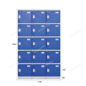 15 – Door ABS Locker for Employees: Office Storage Solution