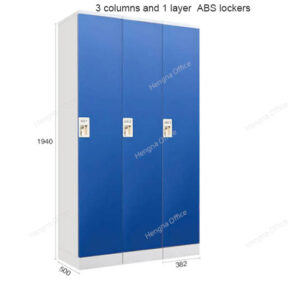 3 – Column, 1 – Layer ABS Lockers for Factory: Optimize Your Industrial Storage