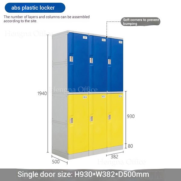 Waterproof & Rustproof ABS Plastic Lockers