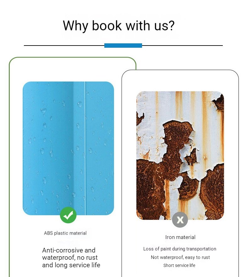 Moldy wooden cabinet interior compared to clean, premium-grade plastic locker