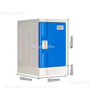 Waterproof green & blue ABS Gym Lockers – 382mm Wide Rust-Free Storage for Swimming Pools