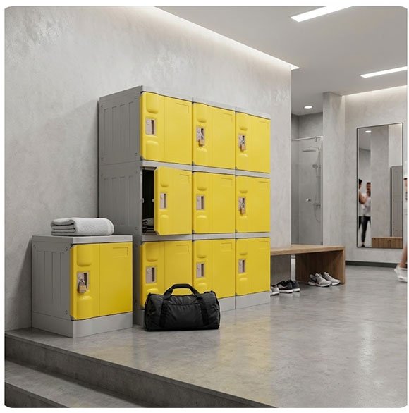ABS plastic gym locker waterproof rust-proof for fitness center changing room