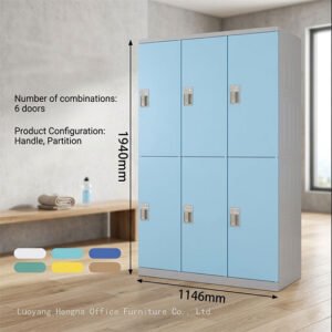 Chemical-Resistant ABS Plastic Lockers for Food Industry – Hygienic, Durable, Available in Multiple Colors, 76.4” x 45.2”