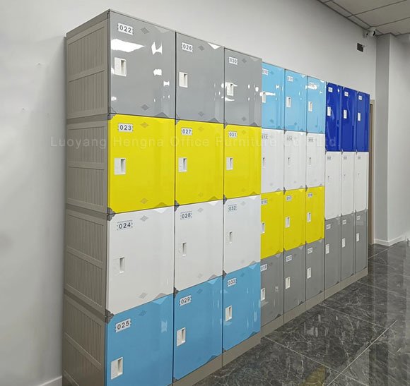 ABS plastic locker assembly in aquatic center 