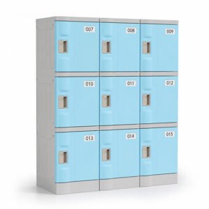 Formaldehyde free ABS plastic locker 9 door for school classroom storage Formaldehyde-Free ABS Plastic Locker 372x320x420mm for School | Safe Student Storage CE OEM