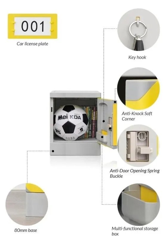 ABS Plastic Locker for Swimming Pools — Rust-Proof Waterproof Storage with Raised Base | Finally, No Rust 3 Inside view of ABS pool locker showing coat hook and storage compartment for wet and dry items ABS Plastic Locker for Swimming Pools — Rust-Proof Waterproof Storage with Raised Base | Finally, No Rust