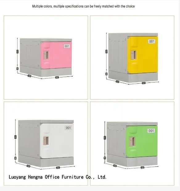 ABS Plastic Locker for Swimming Pools — Rust-Proof Waterproof Storage with Raised Base | Finally, No Rust 2 Multi-color ABS locker doors in pink yellow white green blue for pool zone management