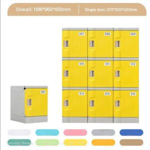 Waterproof ABS Plastic Locker 9 Door for Pool Rust Resistant Changing Room Storage CE OEM Waterproof ABS Plastic Locker 9-Door for Pool | Rust-Resistant Changing Room Storage CE OEM