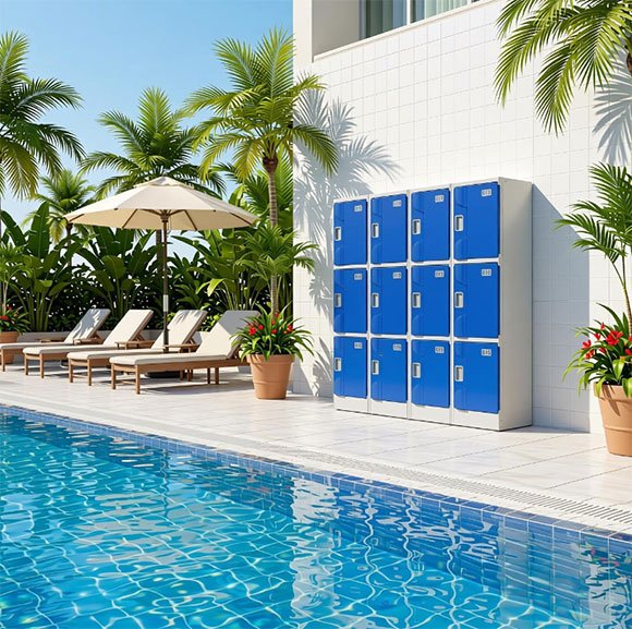 ABS Plastic Locker for Hotel Pool — Waterproof Cabinet That Won’t Rust in Humid Changing Rooms